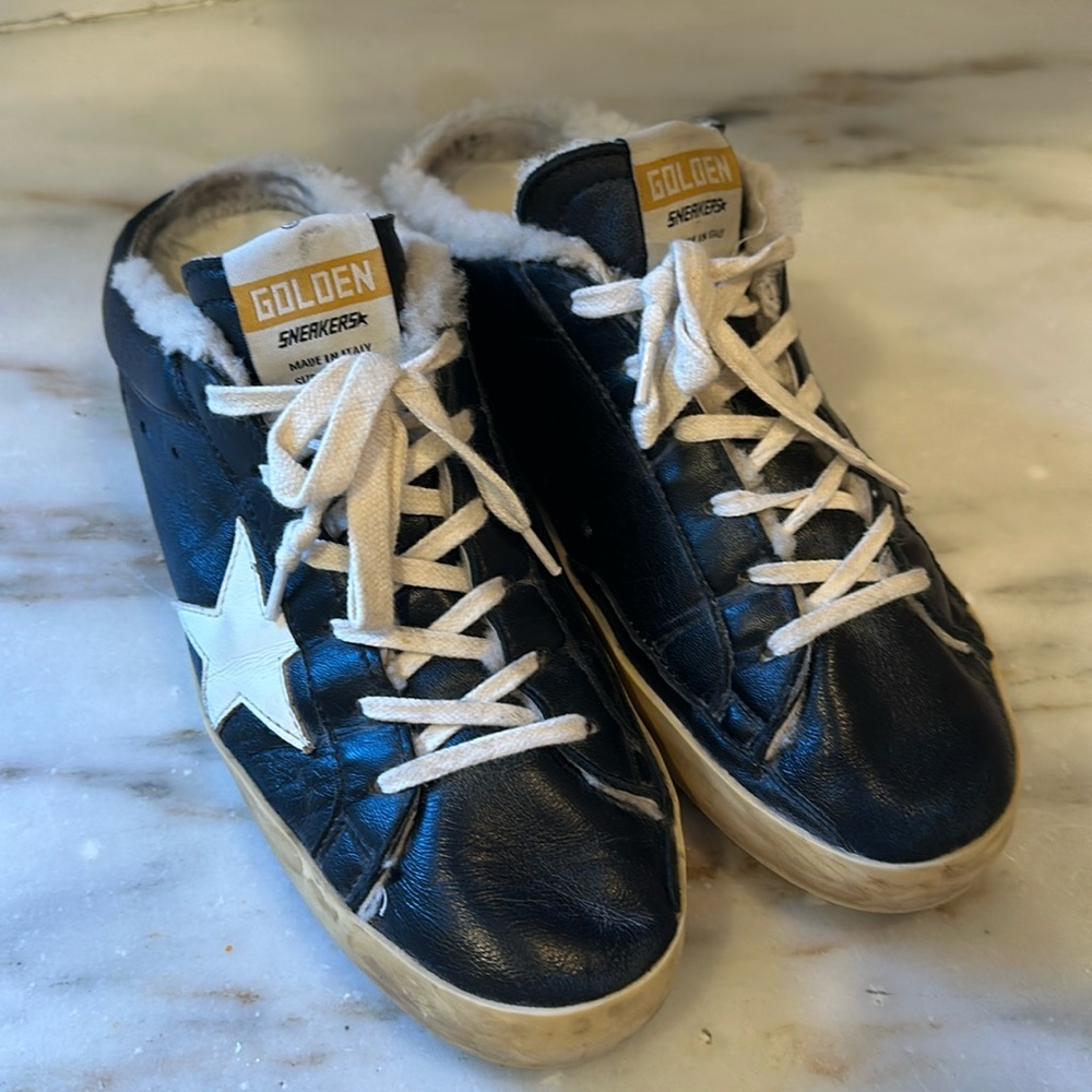 Golden Goose Shearling Sabots